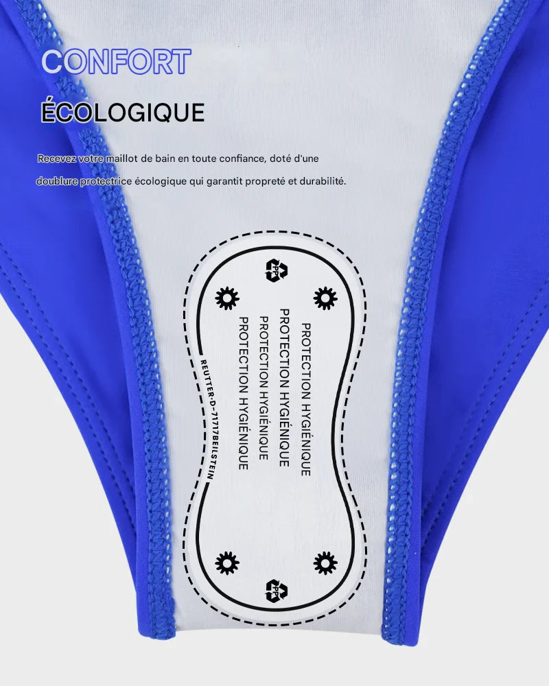 Elyra™ – Bikini Taille Haute Confort & Silhouette Sublimée