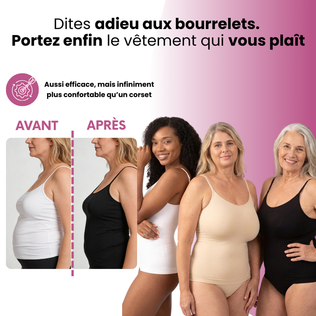 Débardeur Gainant SilhouetteX™ — Ventre Plat Immédiat