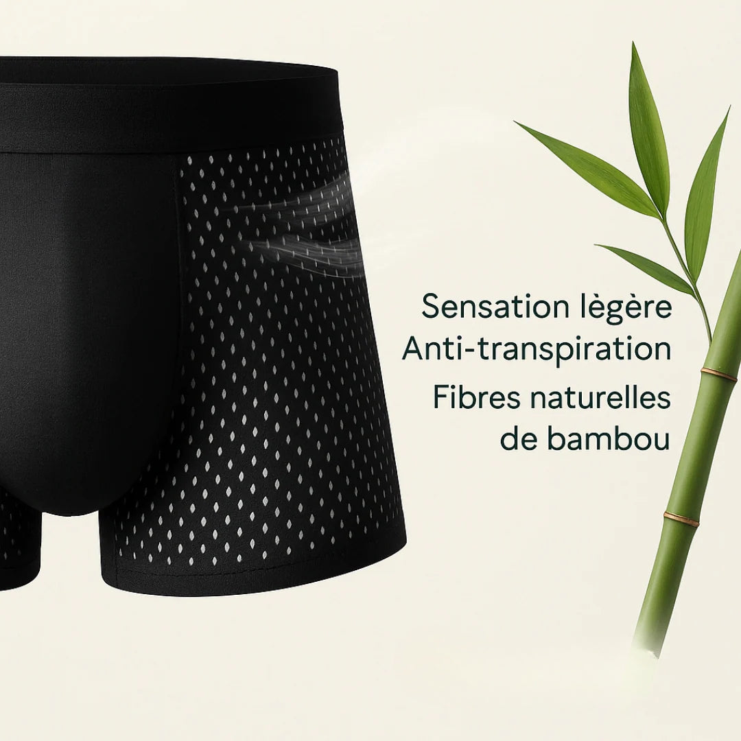 Boxers en Bambou Ultra-Confort – Fraîcheur & Maintien au Quotidien
