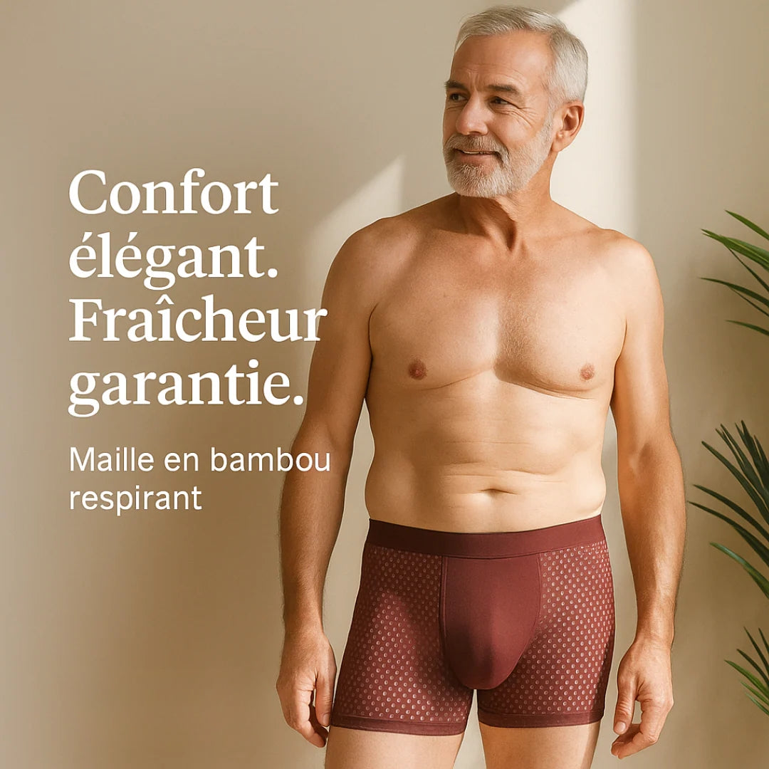 Boxers en Bambou Ultra-Confort – Fraîcheur & Maintien au Quotidien