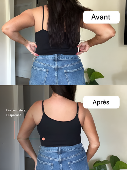 Débardeur Gainant Confortable - 3 en 1 ,Un gainage, un débardeur, et un soutien-gorge.