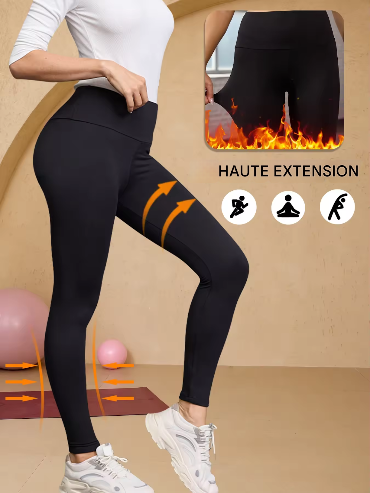 Leggings Polaire Taille Standard