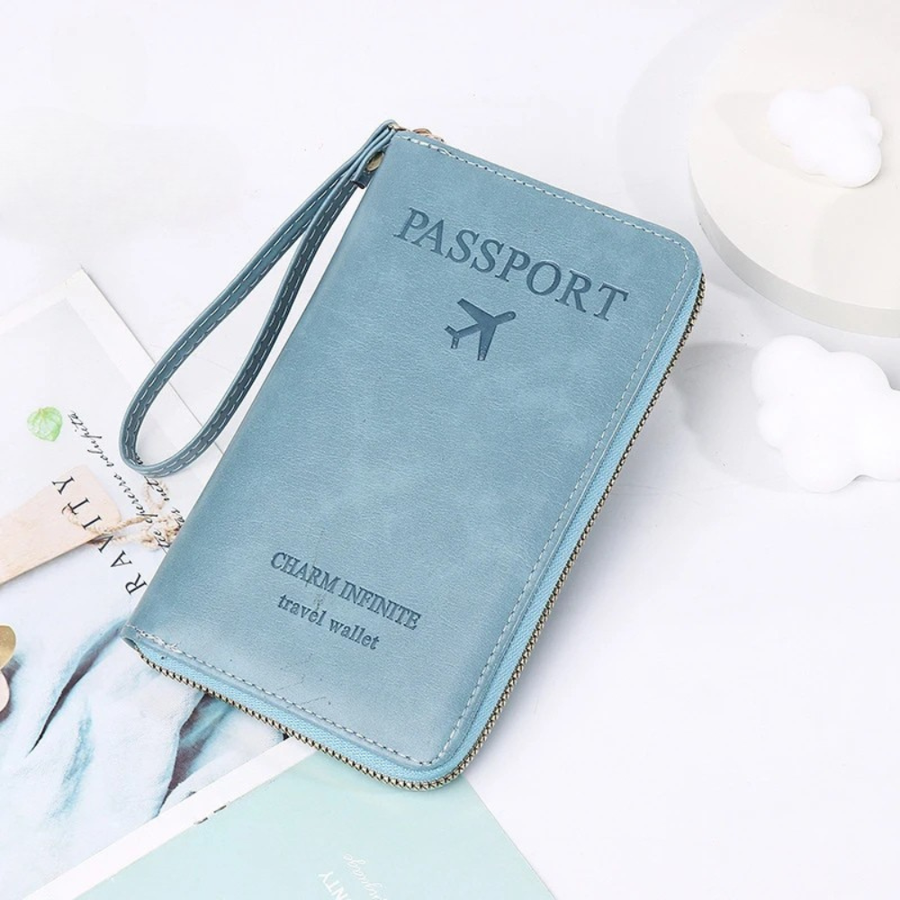 Cuirévo™ – Portefeuille RFID Chic pour Voyageurs Modernes.