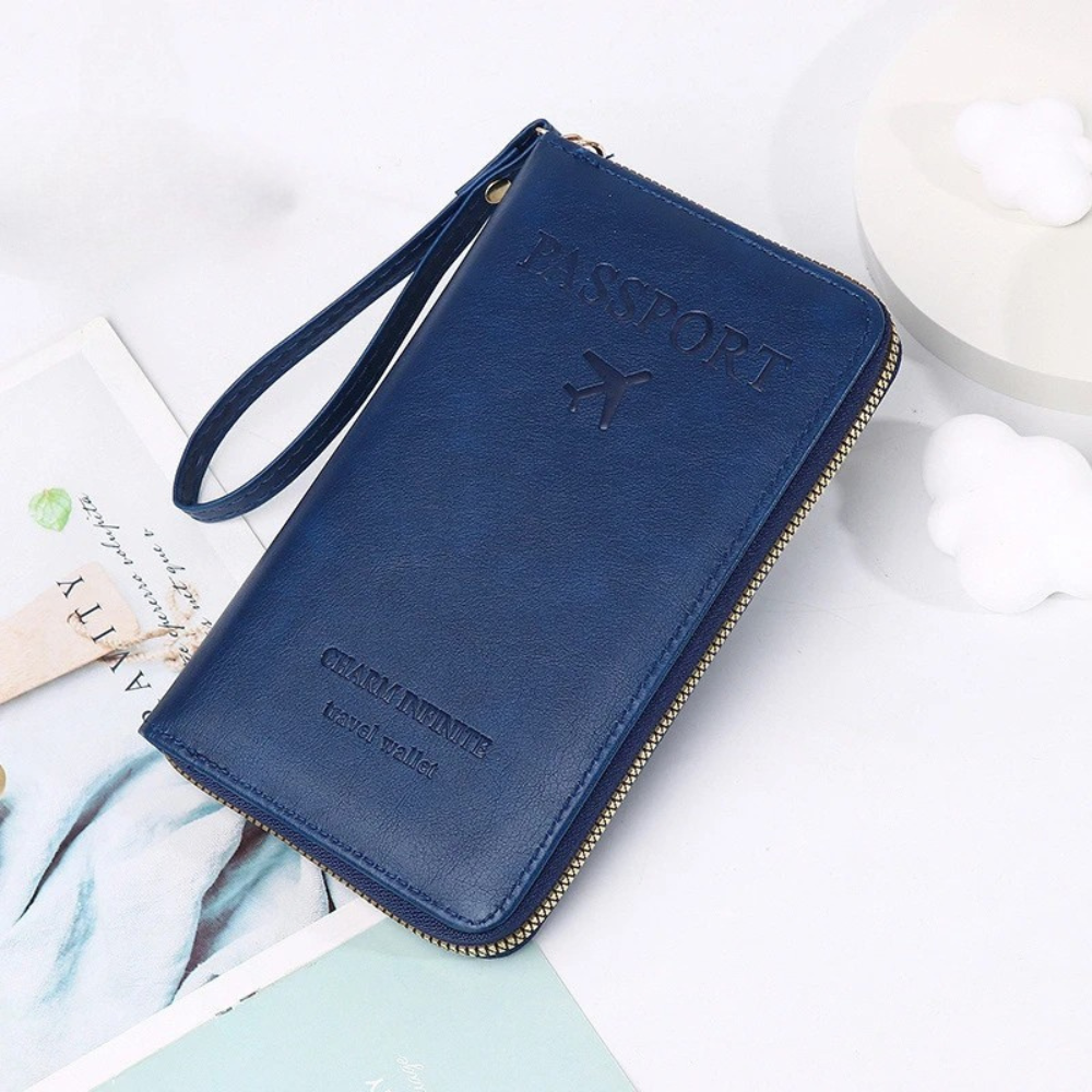 Cuirévo™ – Portefeuille RFID Chic pour Voyageurs Modernes.