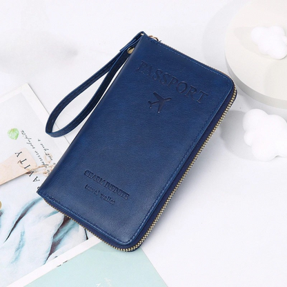 Cuirévo™ – Portefeuille RFID Chic pour Voyageurs Modernes.