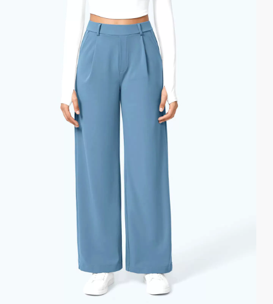 Pantalon Élise™ | Pantalon Tailleur Large Confort | Collection Essentielle