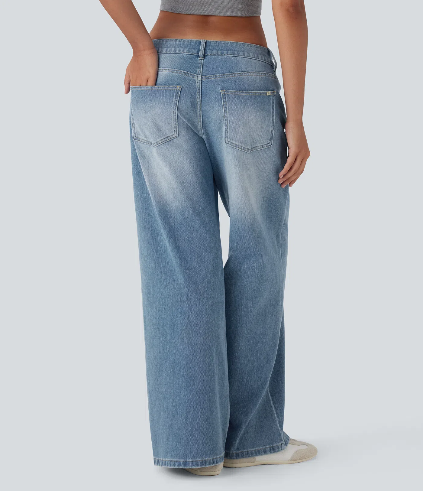 Jeans baggy décontractés et confortables avec coupe large tendance