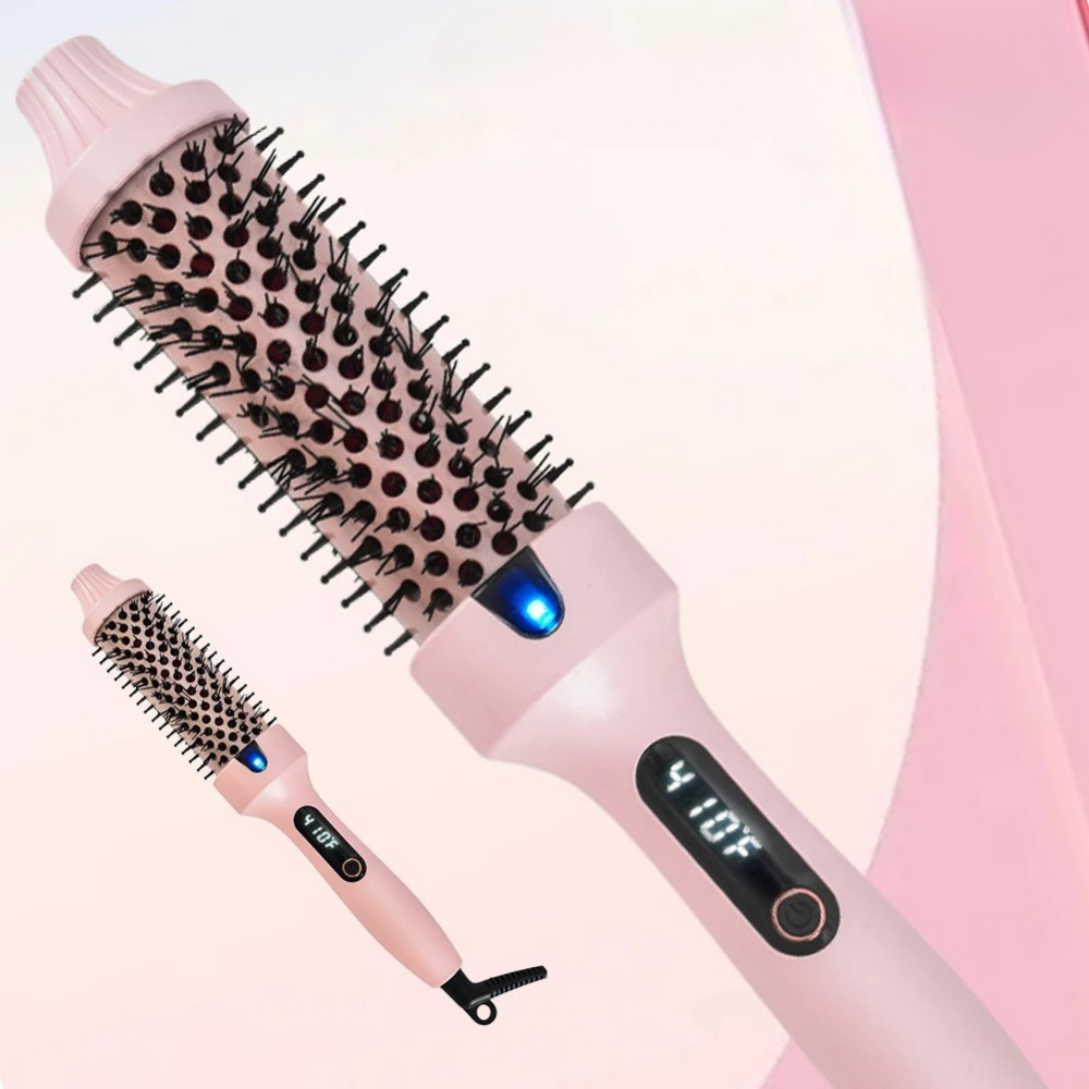 StyloFlex™ – Brosse Thermique 3-en-1 pour Lissage, Boucles et Volume
