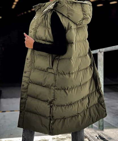 Frostoria™ – Manteau Long Matelassé Élégance Hivernale