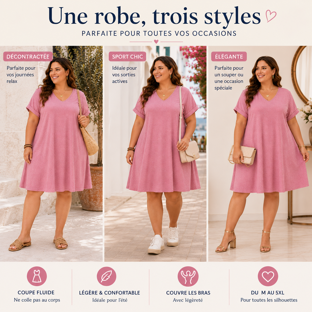 NOMALERO™ — La robe fluide qui met vos courbes en valeur