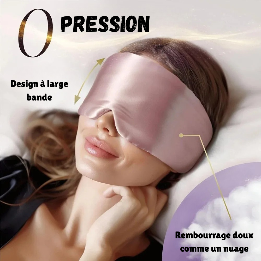 RêveSoie™ – Le Masque Doux en Soie pour un Sommeil Profond.