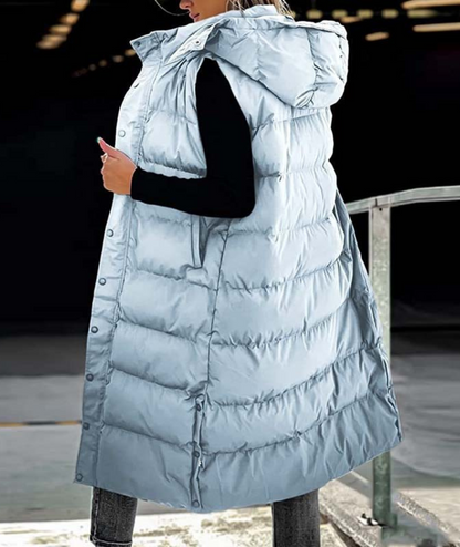 Frostoria™ – Manteau Long Matelassé Élégance Hivernale