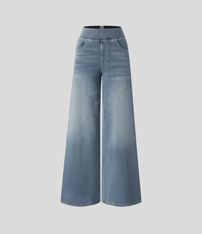 Jean Bootcut Taille Haute – Confort Extensible & Style Intemporel