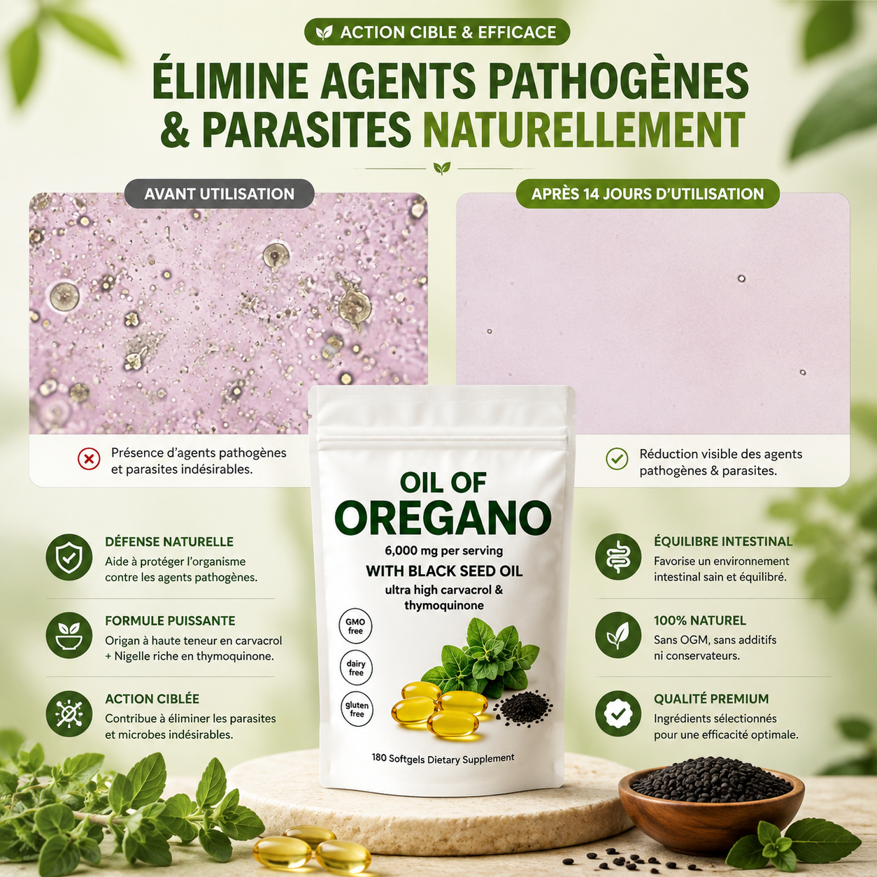 Orévya™ – Complexe Origan & Nigelle | Équilibre Digestif & Vitalité