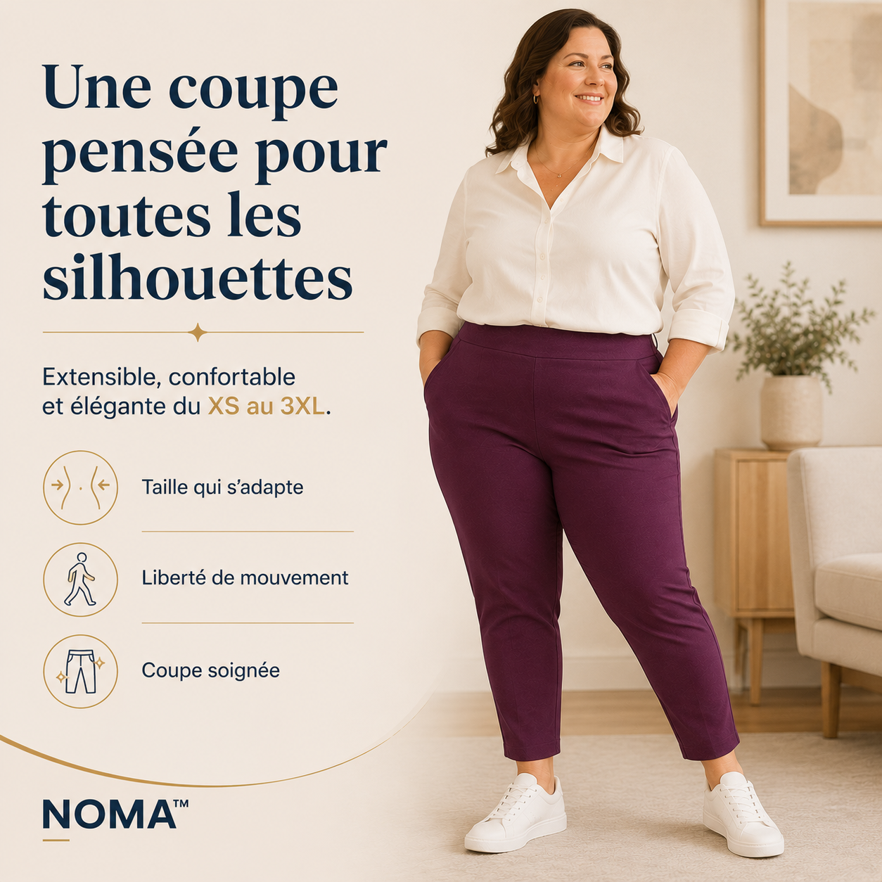 NOMA™ — Le pantalon extensible chic et confortable