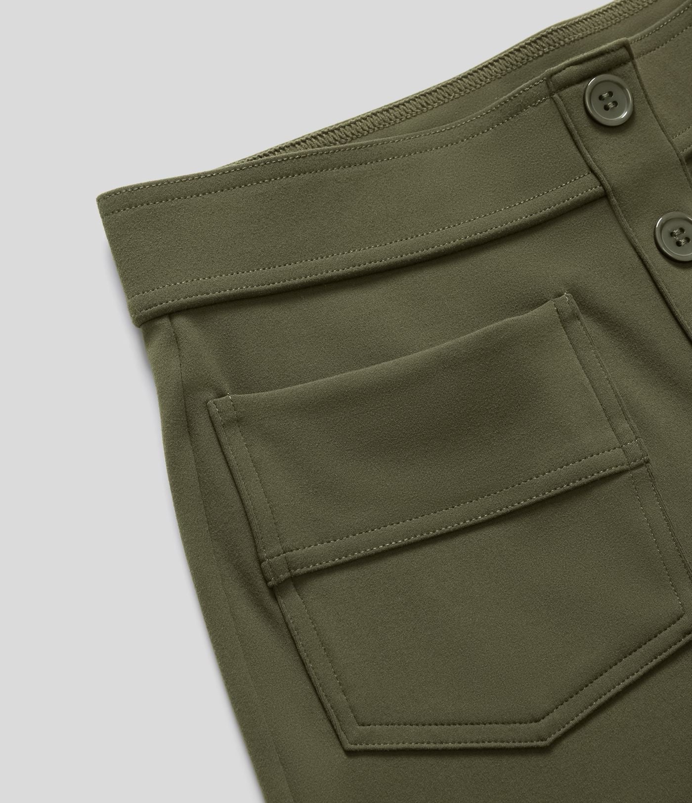 Pantalon décontracté à jambe droite et taille haute Élancia™