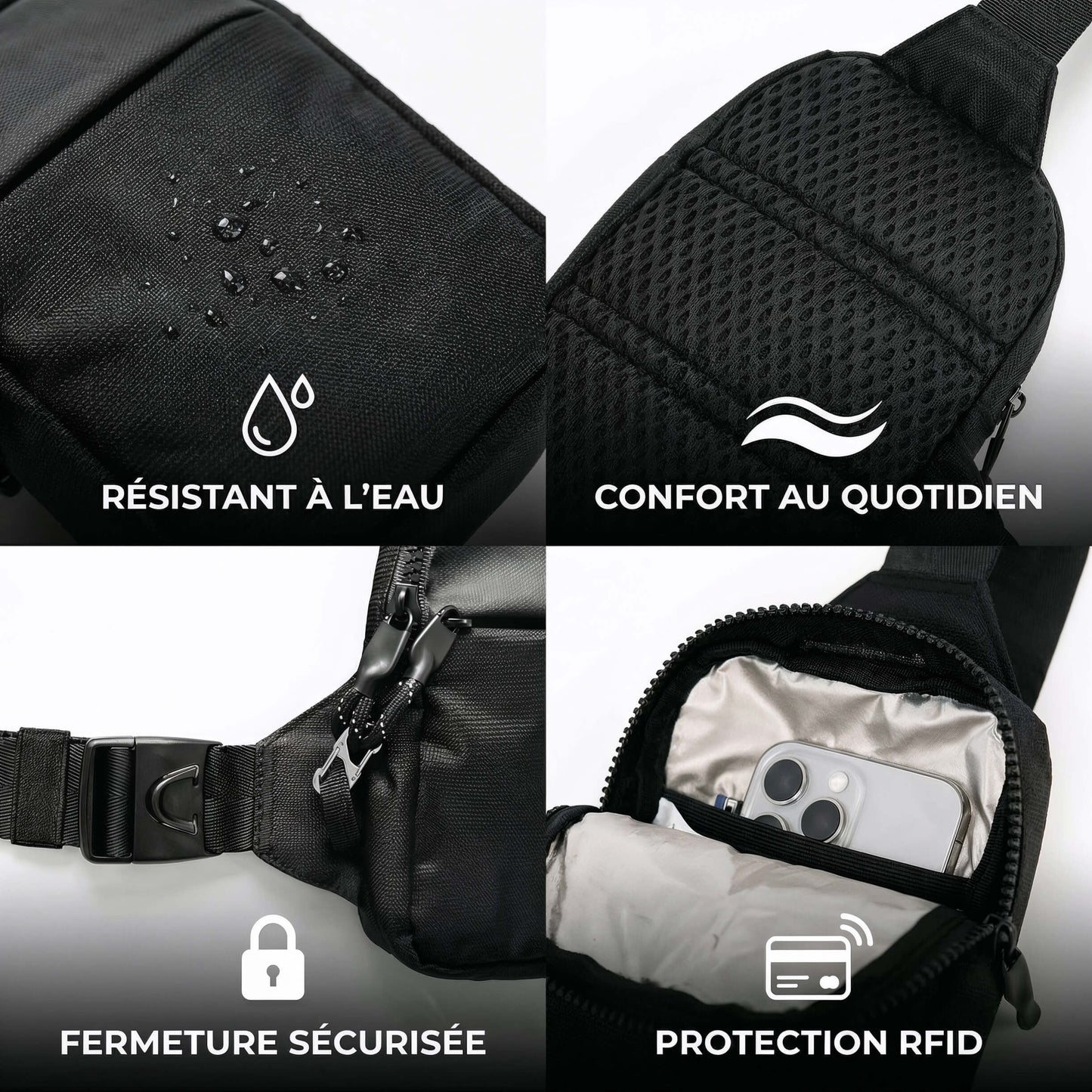 NOMALERO™ — Sacoche Antivol RFID Compacte