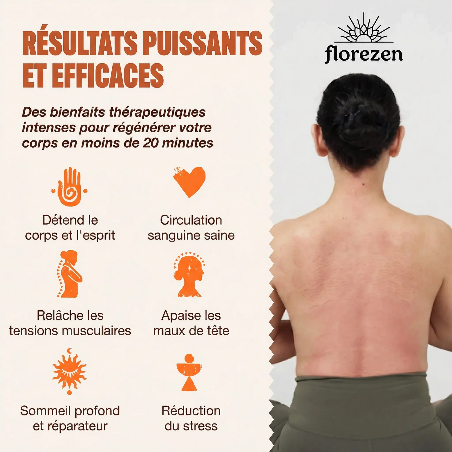 Florezen™ – Tapis d’Acupression Relaxant avec Coussin Cervical