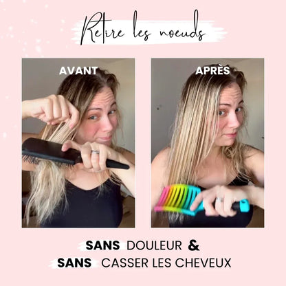 PopBrush — Brosse démêlante anti-casse pour toute la famille