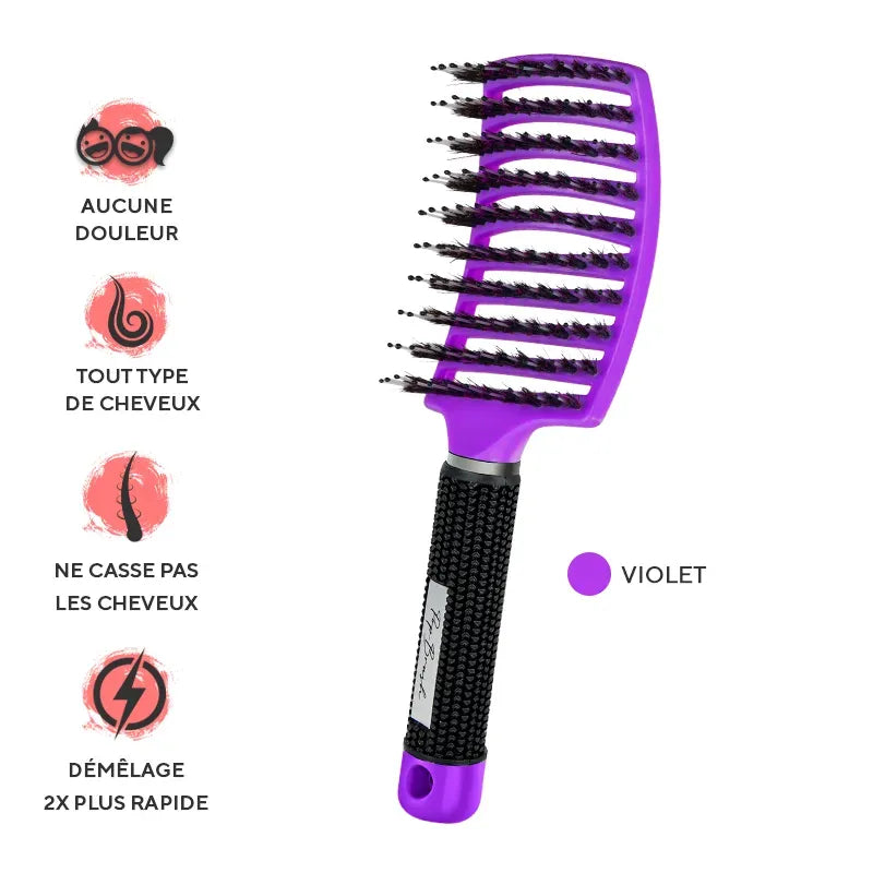 PopBrush — Brosse démêlante anti-casse pour toute la famille
