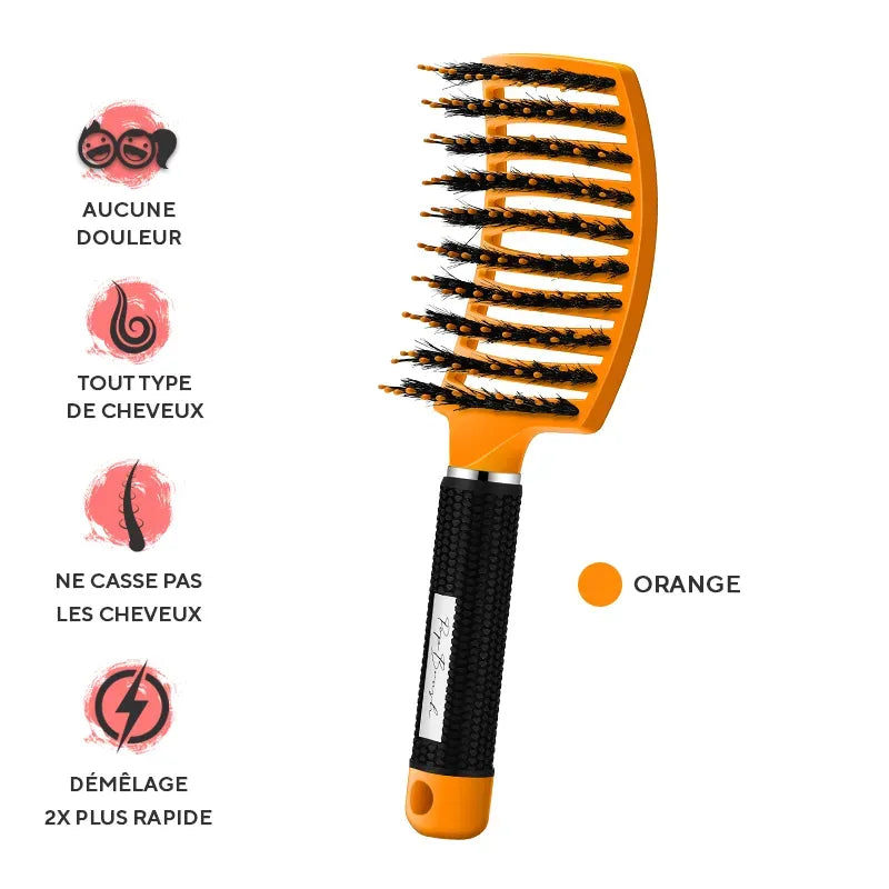 PopBrush — Brosse démêlante anti-casse pour toute la famille