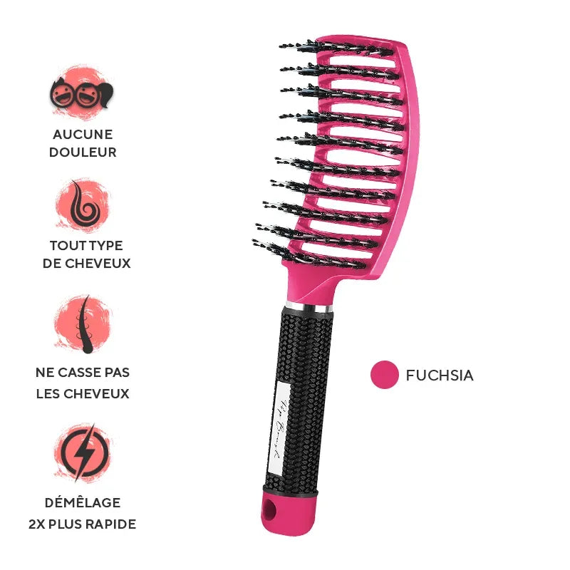 PopBrush — Brosse démêlante anti-casse pour toute la famille