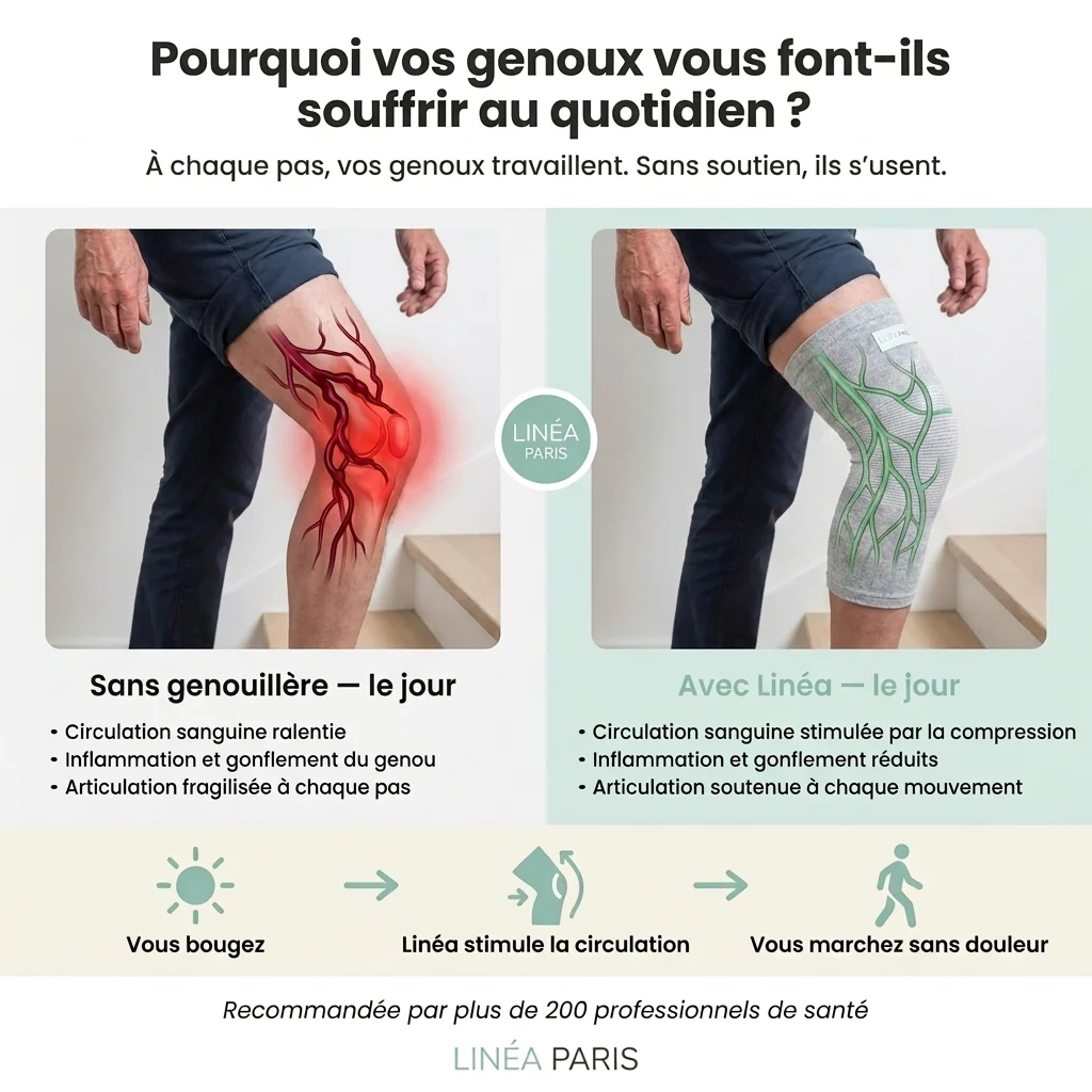 NordaFlex™ — Genouillère Bambou Confort 360°