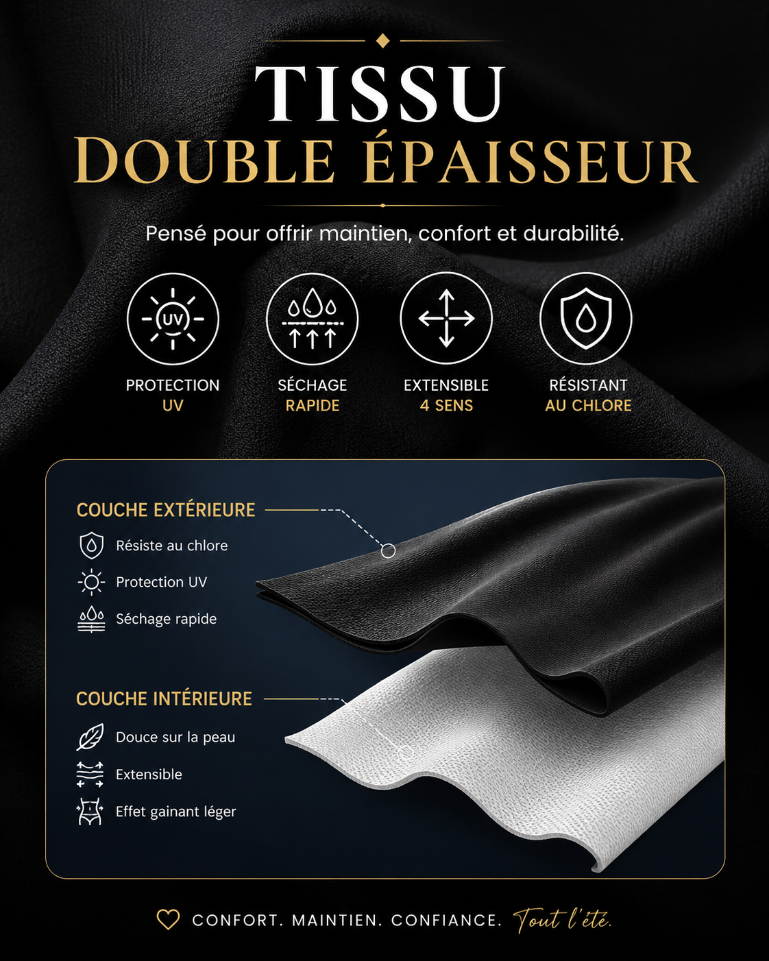 Maillot Transformable Taille Haute Floralie™
