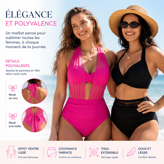 Maillot Transformable Taille Haute Floralie™