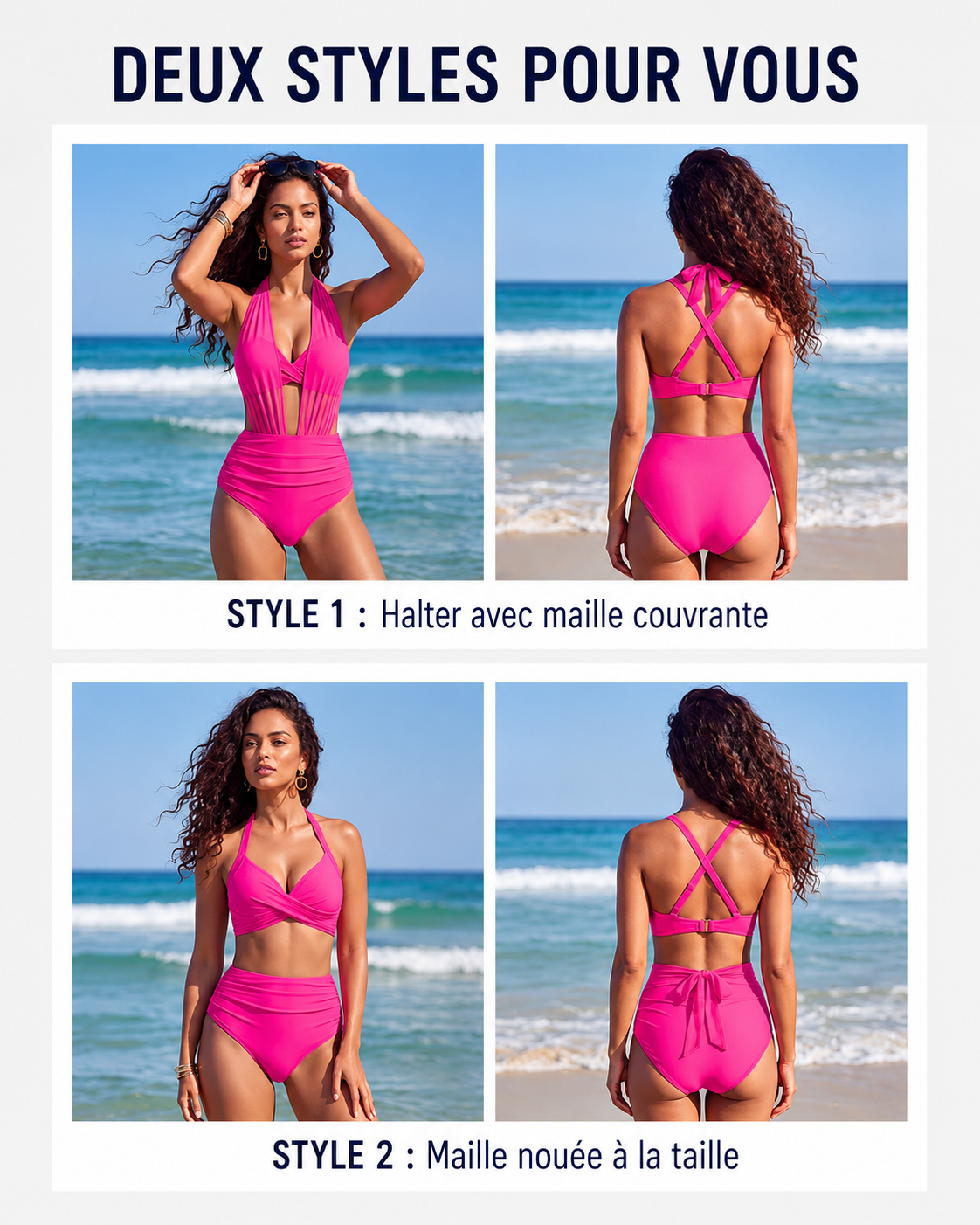 Maillot Transformable Taille Haute Floralie™