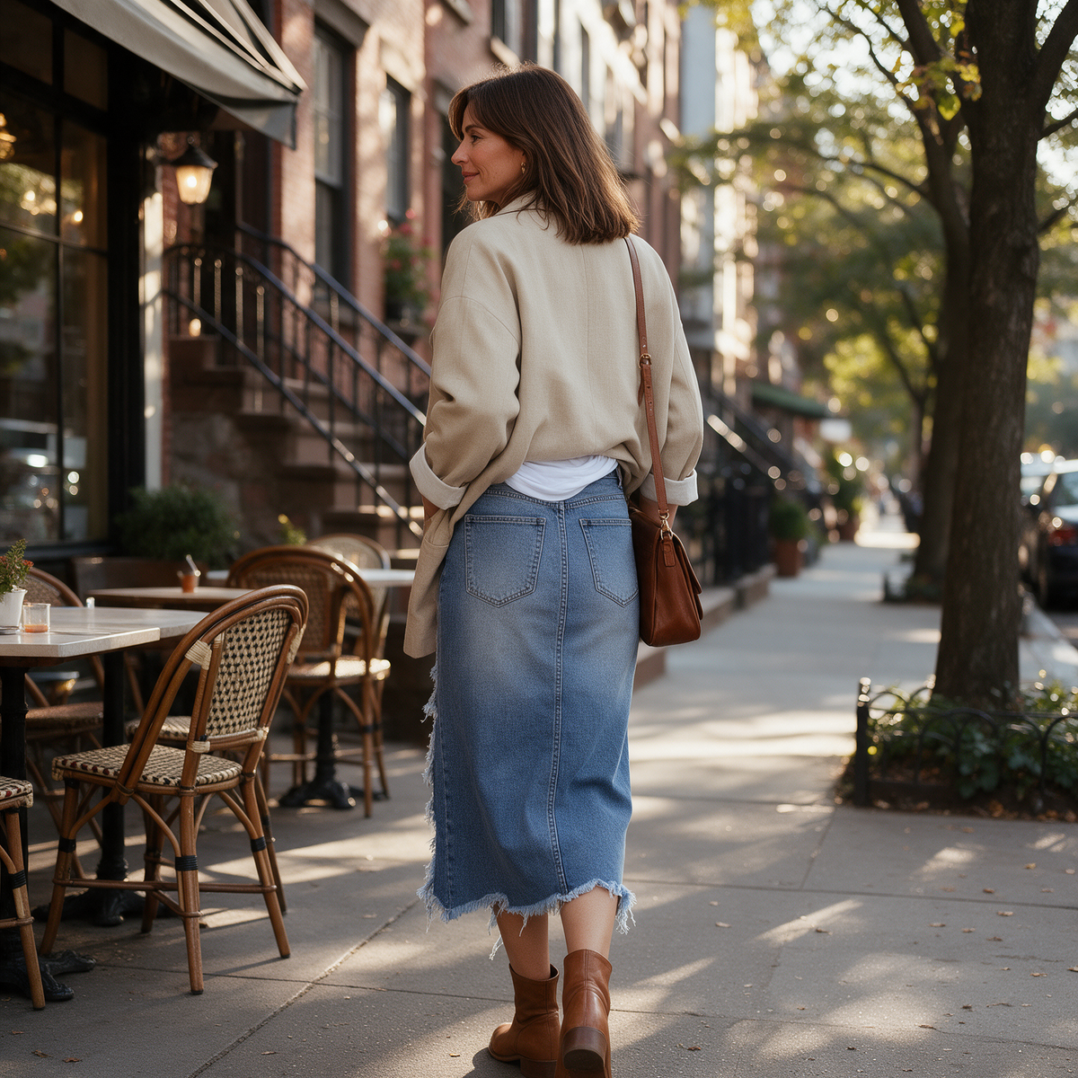 Léna™ – Jupe Maxi Denim
