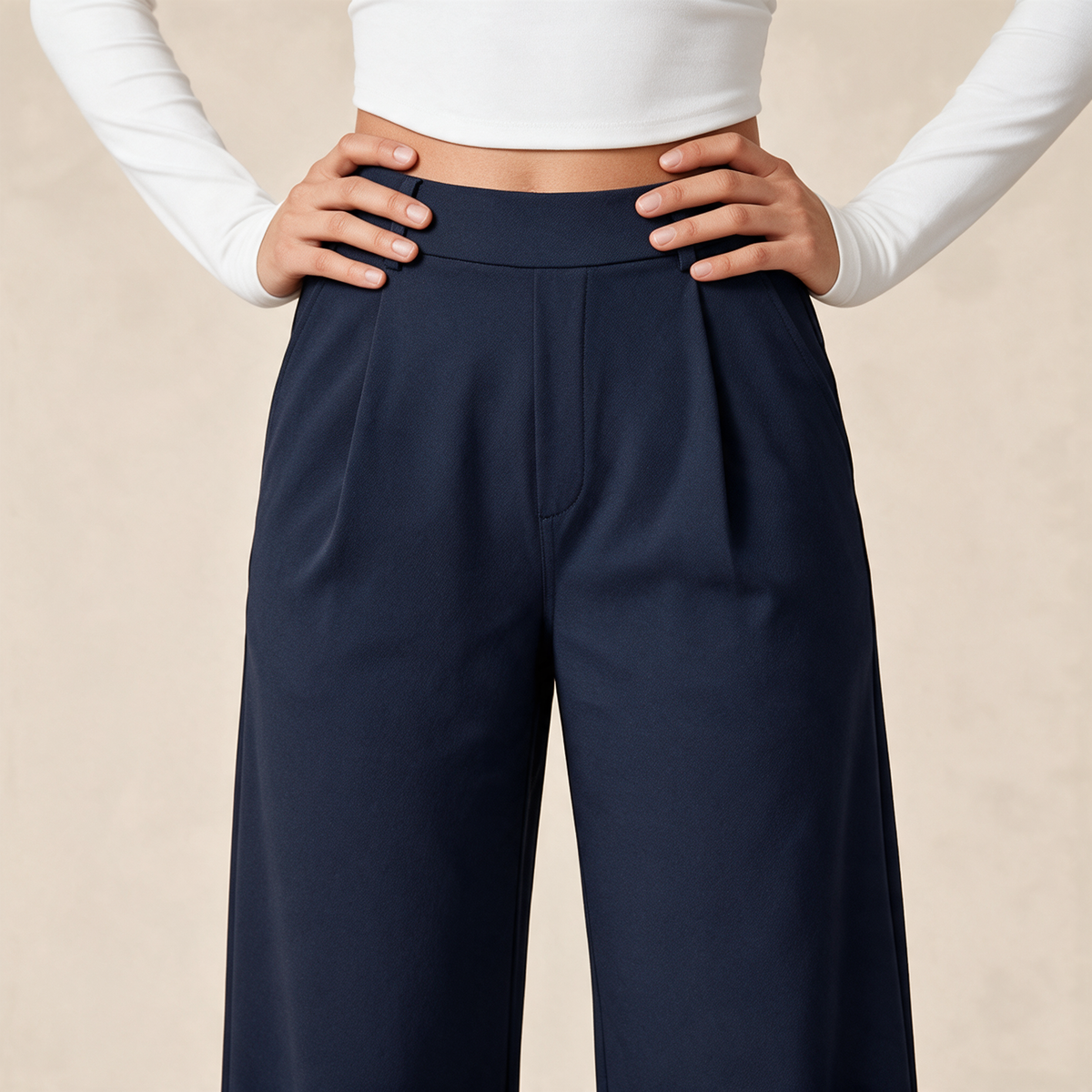 Pantalon Élise™ | Pantalon Tailleur Large Confort | Collection Essentielle