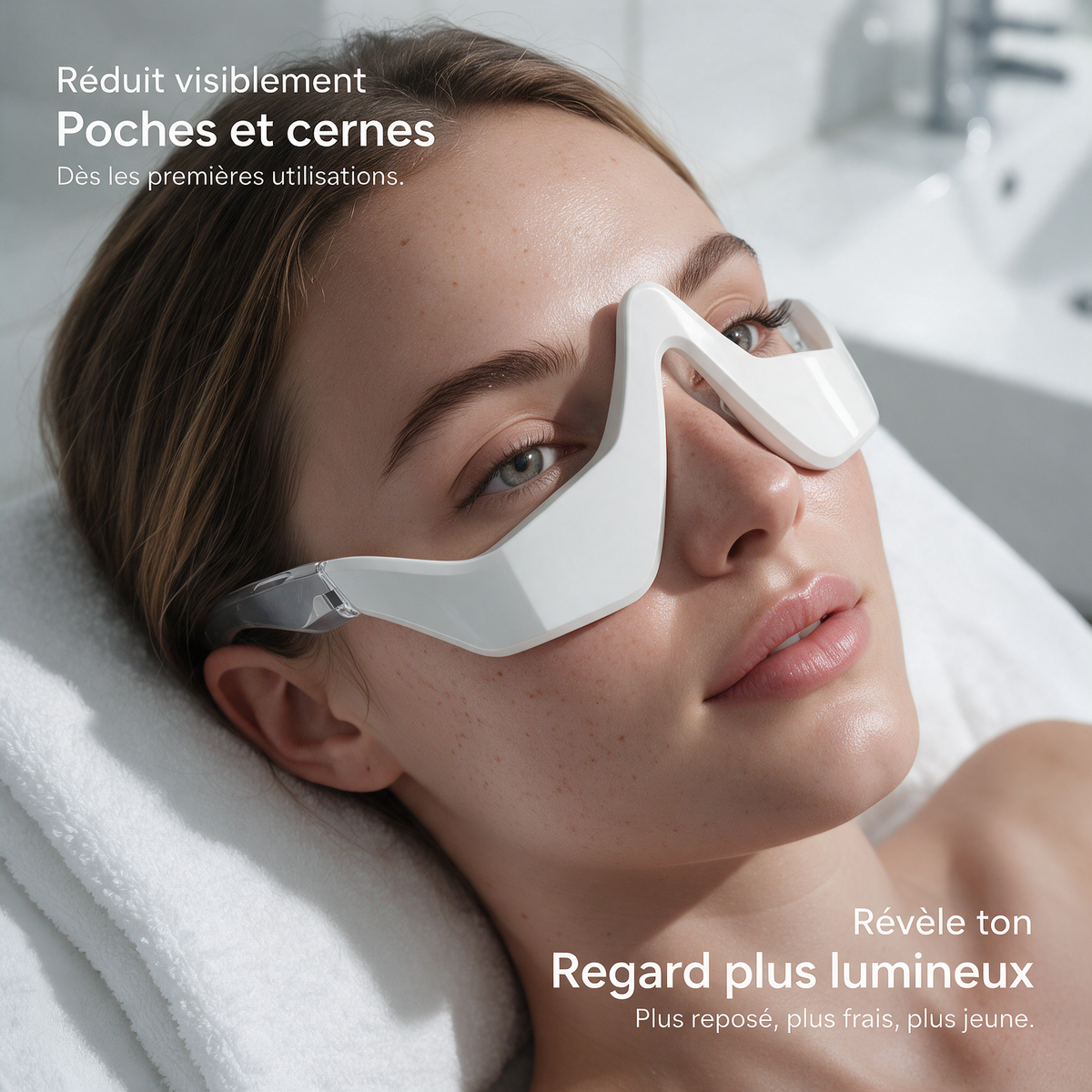 Lunettes Contour des Yeux Lumière Rouge + EMS