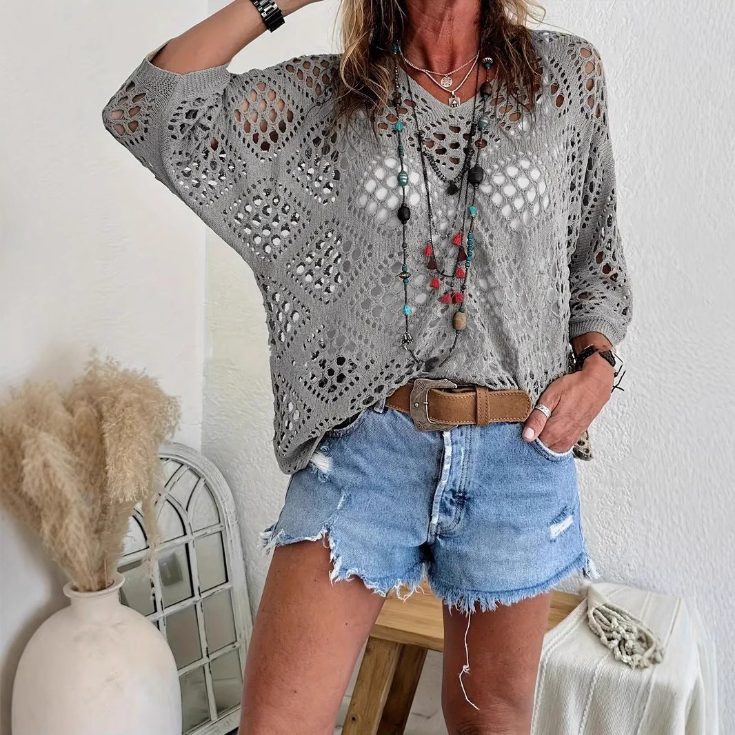 Bohélia™ – Haut Crochet Bohème Léger & Flatteur