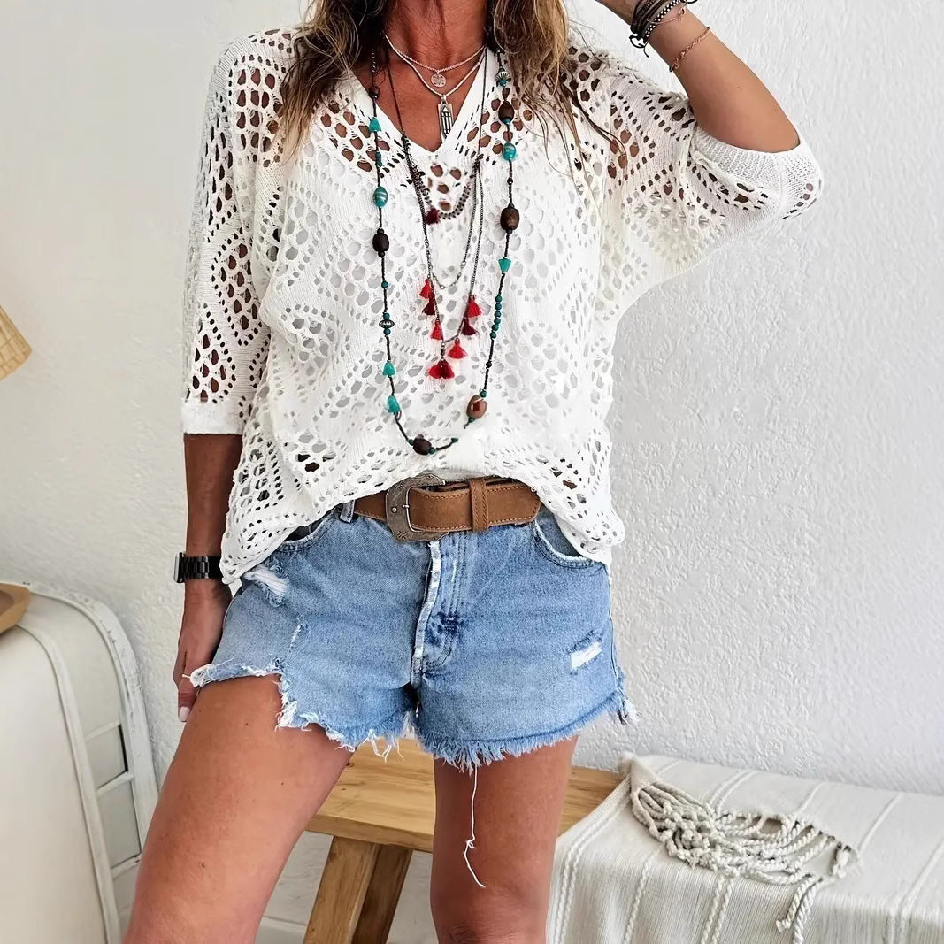 Bohélia™ – Haut Crochet Bohème Léger & Flatteur