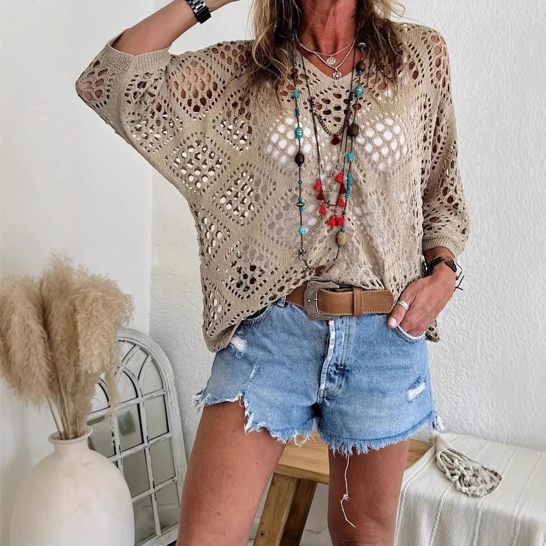 Bohélia™ – Haut Crochet Bohème Léger & Flatteur