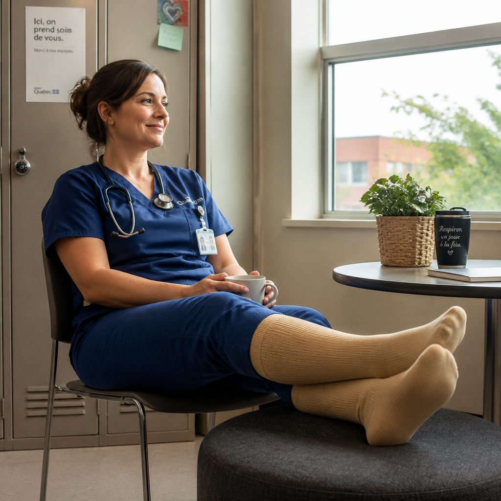 Chaussettes de Compression Hautes - Jambes Légères
