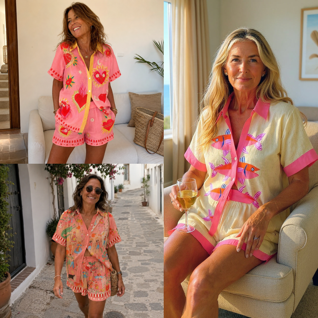 Solévia™ — Ensemble estival chemise et short assortis