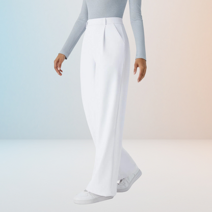 PureChic™ – Pantalon Taille Haute à Coupe Droite
