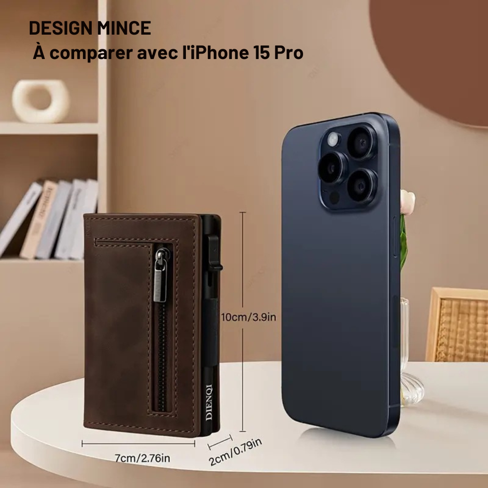 SécuriPorte - Portefeuille Anti-RFID Élégant et Compact