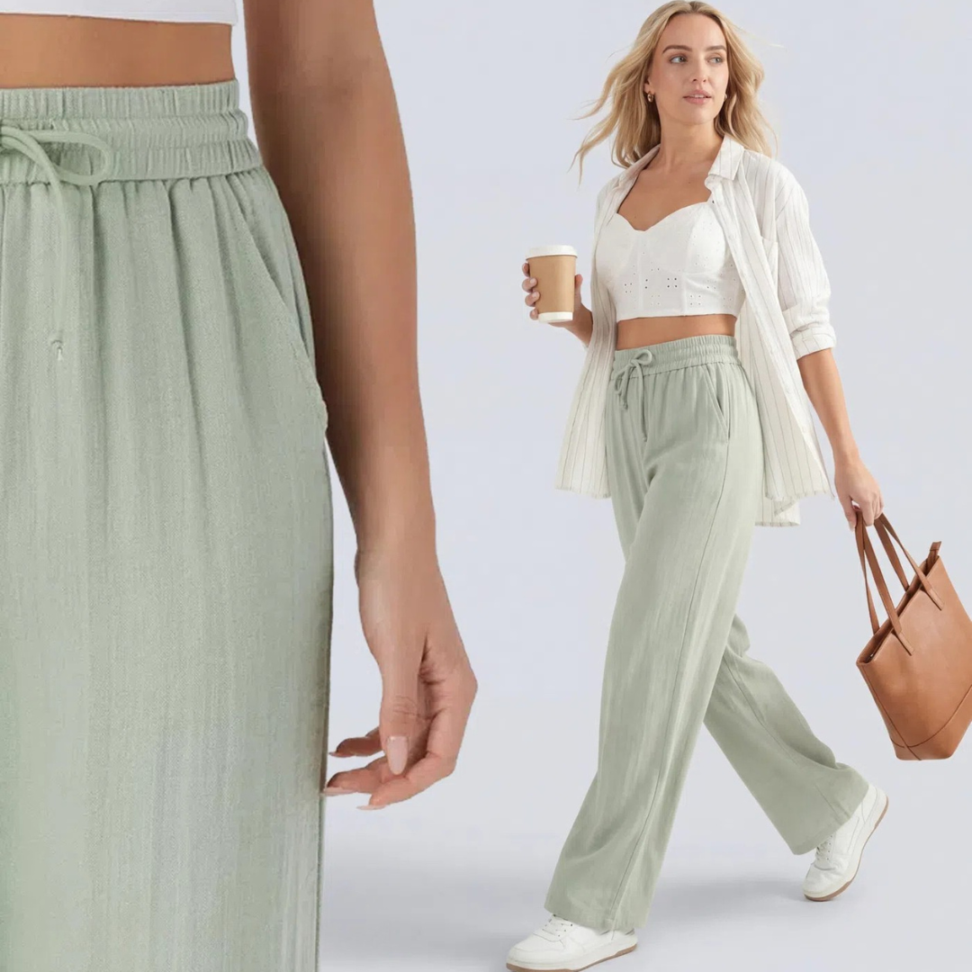 Pantalon Nuage — Léger, Respirant & Ultra-Confortable | Coupe Fluide Taille Élastique