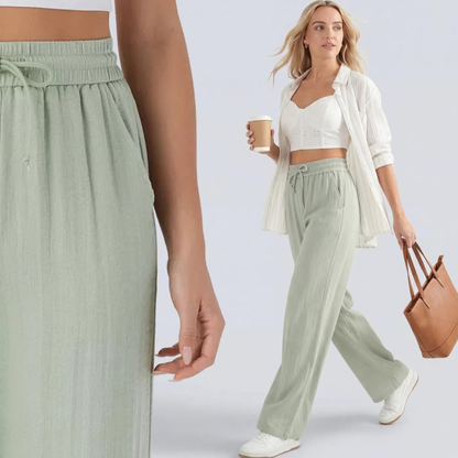 Pantalon Nuage — Léger, Respirant & Ultra-Confortable | Coupe Fluide Taille Élastique