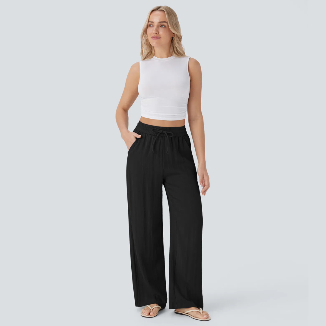 Pantalon Nuage — Léger, Respirant & Ultra-Confortable | Coupe Fluide Taille Élastique
