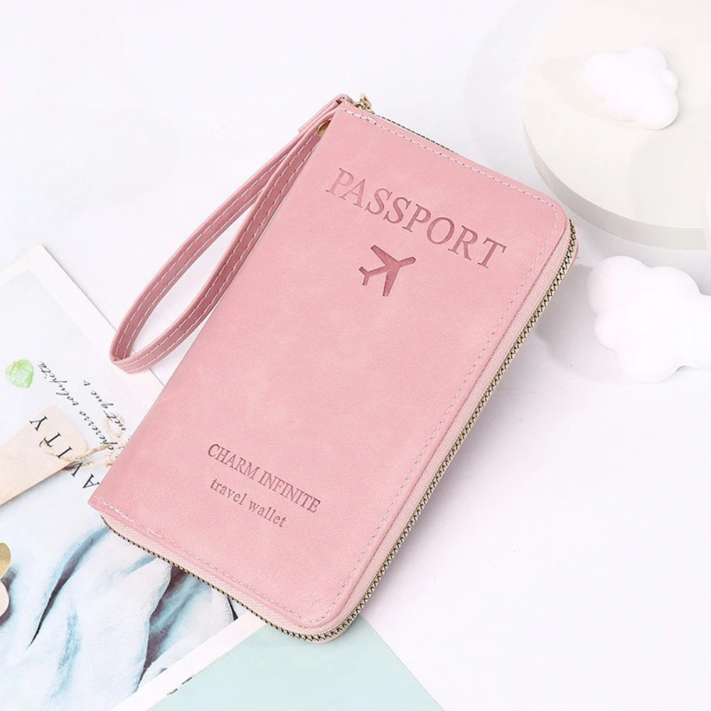 Cuirévo™ – Portefeuille RFID Chic pour Voyageurs Modernes.