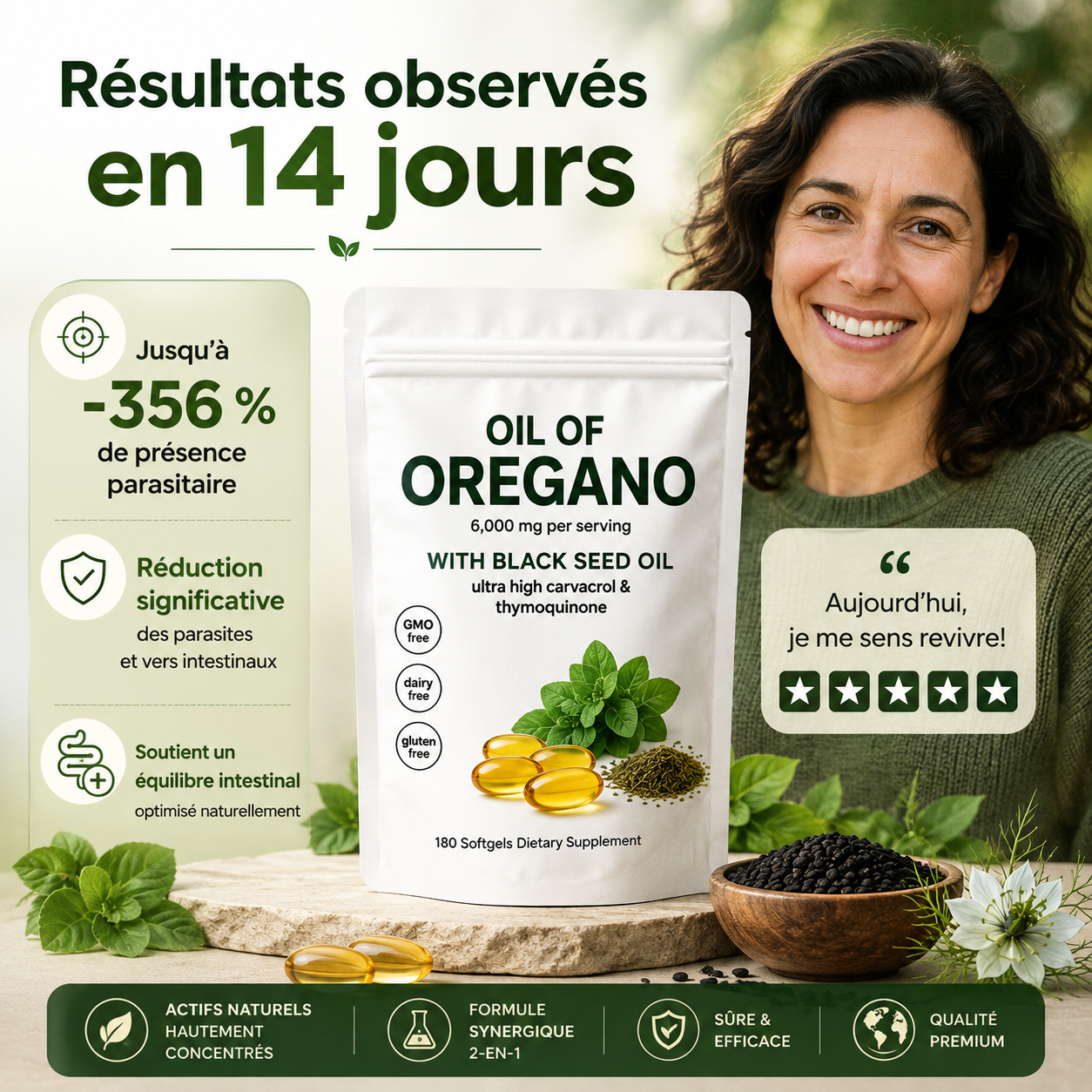Orévya™ – Complexe Origan & Nigelle | Équilibre Digestif & Vitalité