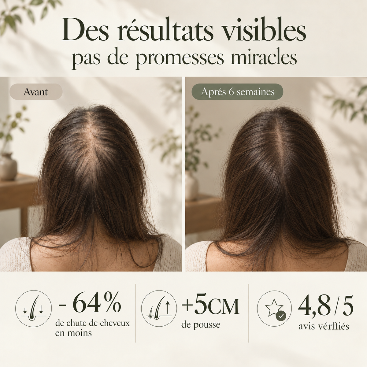 Hanori Nature | Shampoing Solide Anti-Chute et Repousse | Rituel Coréen aux 12 Plantes