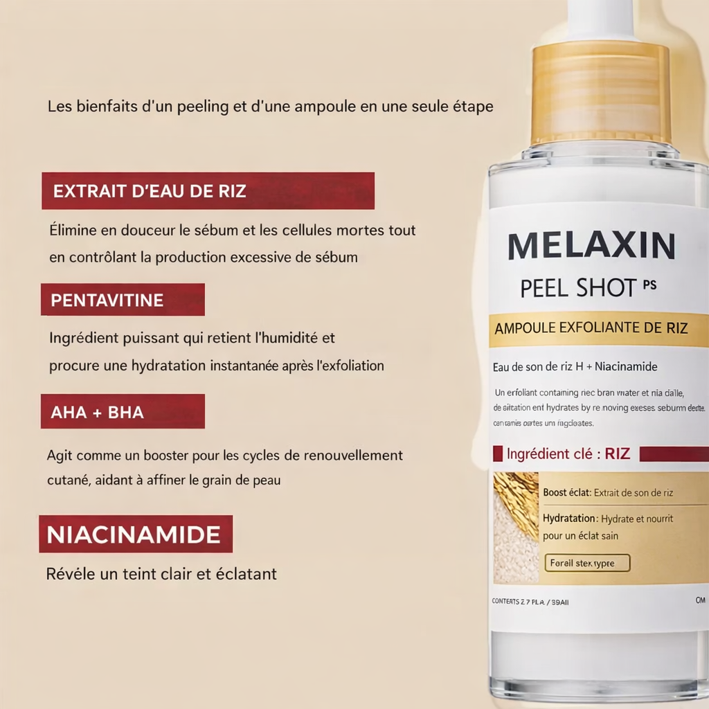 Packs MELAXIN™ – Duo Ampoules Réduisant les Pores