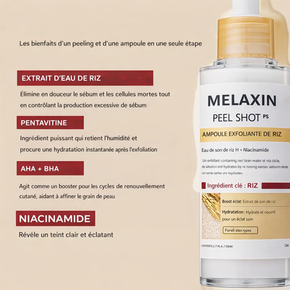 Packs MELAXIN™ – Duo Ampoules Réduisant les Pores