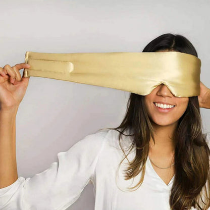 RêveSoie™ – Le Masque Doux en Soie pour un Sommeil Profond.