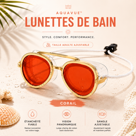 AquaVue™ — Lunettes de natation panoramiques anti-buée